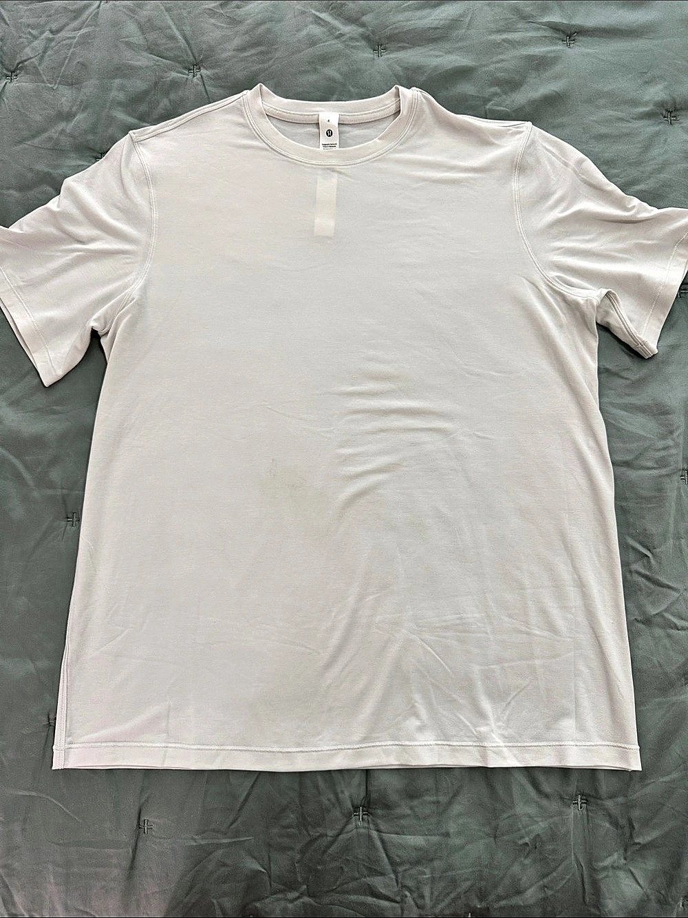 lululemon Jersey Training Short-Sleeve Shirt Athletic Top Size 6 in Light Vapor